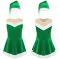thumbnail image 6 of iiniim Christmas Dress Up for Girls Mrs Santa Claus Clothes Xmas Holiday Party Dress with Santa Hat Green 16, 6 of 7