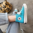 thumbnail image 3 of Zapatos De Lona De Alta Calidad Con Estampado De Estrellas Y Letras Para Mujeres, Cordones De Color Sólido, Zapatos Deportivos Versátiles Y Clásicos, 3 of 4