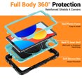 thumbnail image 5 of Case for Xiaomi Redmi Pad SE 8.7 inch 2024, 360 Rotating Stand Handle Shoulder Strap Heavy Duty Shockproof Cover, Sky Blue PC, 5 of 7