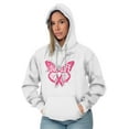 thumbnail image 5 of Love Life Butterfly Breast Cancer Hoodie Sweatshirt Women Brisco Brands L, 5 of 6