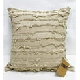 thumbnail image 3 of Fennco Styles Modern Fringe Stripe Cotton Decorative Throw Pillow 17" W x 17" L - Cotton Cushion for Home, Farmhouse, Couch, Living Room, Bedroom and Office Décor, 3 of 14