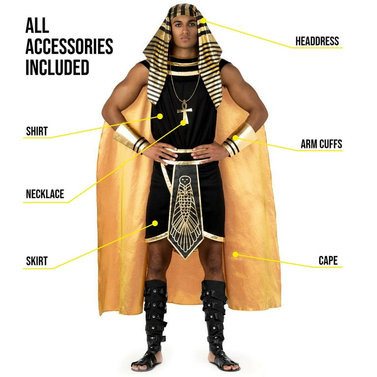 Mens Egyptian King Adult Costume Male Halloween Mens Egyptian King Adult Costume Male Halloween