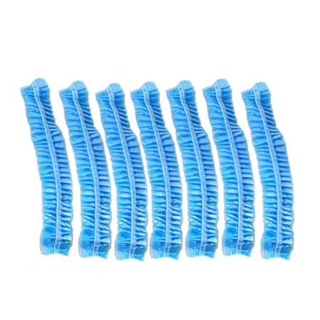 100pcs Clear Disposable Plastic Shower Bath Caps For Spa Hair
