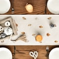thumbnail image 2 of Sm:)e Eucalyptus Leaf and Flowers Fall Table Runner 13x72 Inch, Holiday Dining Room Kitchen Table Party Decoration, 2 of 7