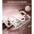thumbnail image 2 of Magnetic Clear for iPhone 13 Case with Full Camera Cover Protection [No.1 Strong N52 Magnets] [Military Grade Drop Protection] for Women Girls Phone Case (6.1")-Clear, 2 of 12