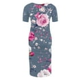 thumbnail image 5 of breaise Women's Maternity Bodycon Dress Comfort Stretchy Ruched Side Dress Casual Short Sleeve Dress for Pregnancy Daily Wearing Or Baby Shower, 5 of 6