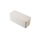 thumbnail image 1 of Ounissouiy Caja de almacenamiento extraíble de plástico, estuche ordenado para cables blancos, organizador de enchufes para el hogar, contenedor Almacenamiento y organización del hogar Blanco METRO, 1 of 6