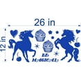 thumbnail image 1 of MAGICAL UNICORNS VINYL WALL DECALS (YOU CHOOSE SIZE!), 1 of 2