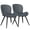 Dark Grey, variant on MOONMISS Dining Chairs Set of 2, Upholstered Kitchen Chairs with Backrest and Metal Legs,Dark Gray
