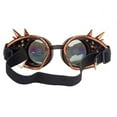 thumbnail image 3 of SAYFUT Rivet Steampunk Goggles Welding Retro Kaleidoscope Glasses Halloween Easter Cosplay Goggles Glass Crystal Lens, 3 of 3