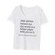 thumbnail image 5 of Camiseta de mujer Camiseta básica Camiseta transpirable con cuello redondo para mujer para ir de compras Regalo del día de San Valentín M, 5 of 8