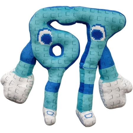 Steal a Brainrot Plush Toys, 9.8 inch Adorable Brainrot 67, Collectible Brain Rot Plush Gift for Fans (Light Blue)