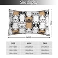 thumbnail image 2 of Honeii French Bulldog 2 Print Pillow Cases,Plush Throw Pillow Covers,Decorative Pillowcase for Sofa, Couch, Living Room-20"x30", 2 of 6