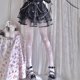 thumbnail image 4 of Medias góticas de rejilla de Halloween para mujer, medias de malla sexys de telaraña grande Lolita, 4 of 5