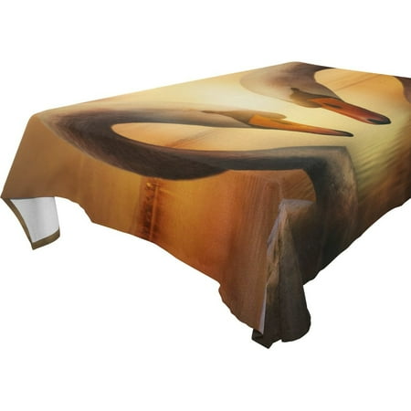 

POPCreation Swan Tablecloth 60x104 inches