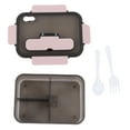 thumbnail image 1 of Kids Lunch Container 3 Compartments Bento Boxes 1500ml Large Capacity Bento Lunch Box For Student Workers Home School Office Pink, 1 of 8