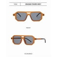 thumbnail image 2 of Retro Fashion Square Frame Sunglasses For Men Women Blue Light Blocking Shades UV400 Sun Glasses Vintage Decorative Sun Glasses ﻿,black 3, 2 of 7