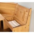 thumbnail image 2 of Linon Waldron Corner Nook Set Natural Kit, 2 of 9