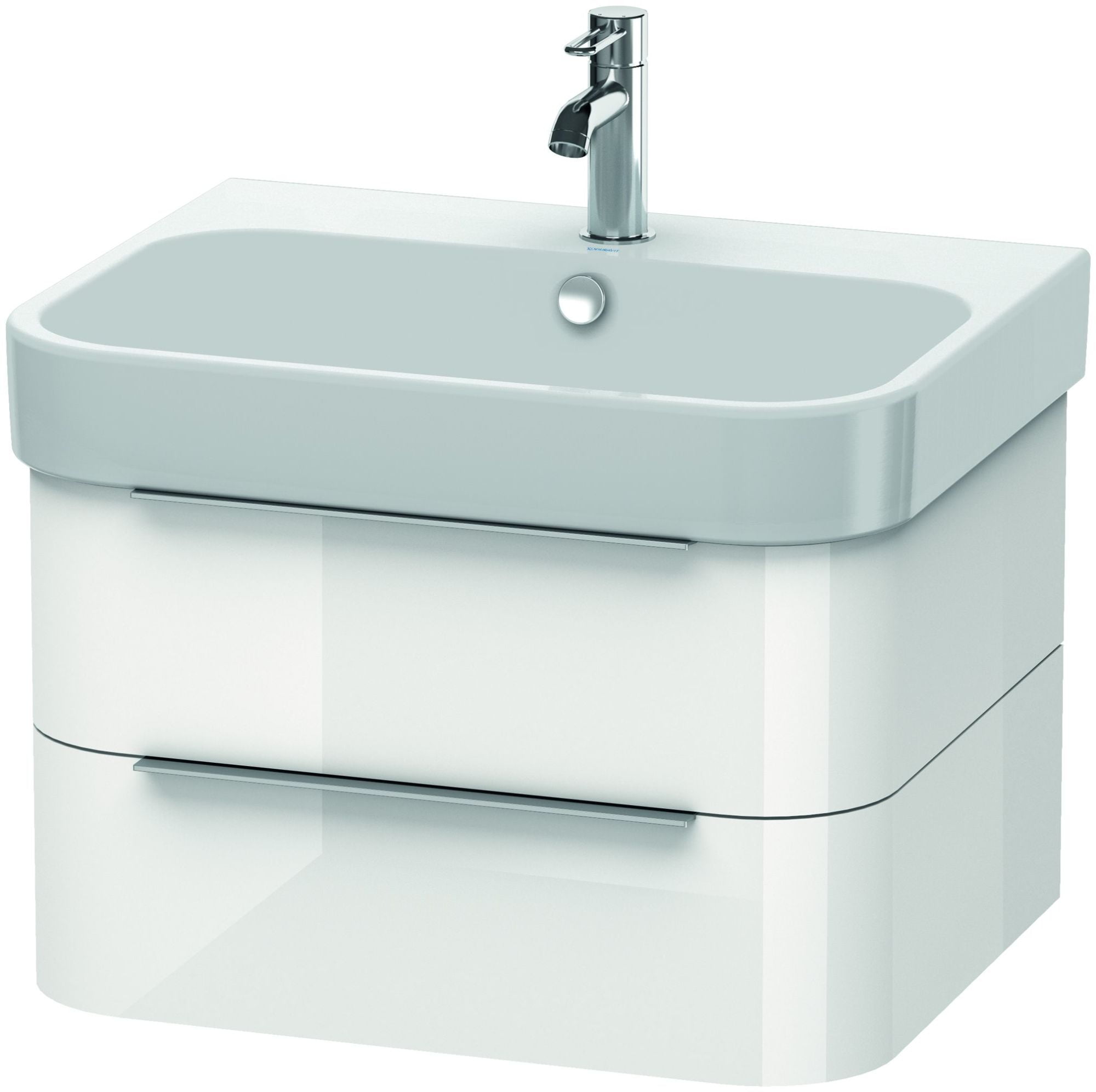 Duravit H26364 Happy D.2 25" Single Wall Mounted Wood Vanity