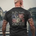 thumbnail image 2 of 250 Years American 250Th Anniversary Us Usa Flag 4Th Of July Men's T-shirt Back Print, 2 of 2