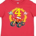 thumbnail image 4 of Inktastic Monster Truck 4th Birthday Boys or Girls Toddler T-Shirt, 4 of 5