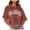 Brown, variant on Brown Women's Tops Sexy Casual Elbow Length T Shirt Crop Graphic Crew Neck Blouses