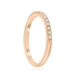 thumbnail image 2 of 1/4ct Diamond Ring 14K Rose Gold Womens Diamond Wedding Stackable Band Jewelry, 2 of 3