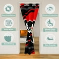 thumbnail image 2 of Erosebridal Gamer Room Divider Curtain Cover 52"x84" Red Game Controller Door Curtain Gaming Gifts Closet Door Cover Curtain for Bedroom Living RoomGaming Red Black Window Treatments, 2 of 5
