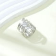 thumbnail image 6 of Guodhu Boho Wide Silver Plated Ring for Women Men Thumb Rings for Women Jewelry Gift, 6 of 9
