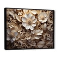 thumbnail image 2 of Designart "Organic Patterns In Flourishing Florals" Flowers Floater Framed Wall Art Prints, 2 of 5