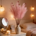 thumbnail image 6 of RYDCOT 1Pcs Colorful Faux Pampas Grass, Fluffy Artificial Bulrush Branches Boho Decor, Filler Tall Pampas Grass Reed Fluffy Stems for Living Room Wedding Decoration, 6 of 6