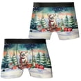 thumbnail image 3 of Merry Christmas Santa Reindeer Antlers Ragdoll Sleigh Xmas Winter Holiday All Over Print Boxer Briefs Underwear for Men Dad Cat Lover Kitten Owner Gifts Idea - 00023, 3 of 6