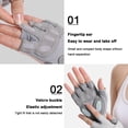 thumbnail image 3 of 1 medio dedo protección de silicona líquida fitness transpirable engrosada almohadilla de la palma resistente al desgaste antideslizante dedo de rocío MFZFUKR BST3058077-3, 3 of 5