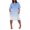 Sky Blue, variant on Sngxgn Women's Dress Long Sleeve Crewneck Dress(Blue,XXXL)