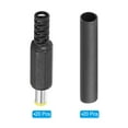 thumbnail image 3 of Uxcell 5.0x3.5mm DC Male Plug, 20 Pack DIY DC Barrel Connector with Shrink Tube, 3 of 7