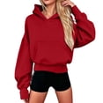 thumbnail image 2 of LckLvx Oversized Hoodie for Women Long Sleeve Drop Sholder Athletic Running Sweatshirt with Pockets, 2 of 5