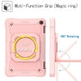 thumbnail image 3 of SaniMore for Amazon Fire HD 8 & 8 Plus (12th/10th Generation, 2022/2020) Kids Case, Multi-Functional Case with Handle Shoulder Strap & 360° Rotatable Kickstand Shockproof Protective Case, Rosegold, 3 of 8