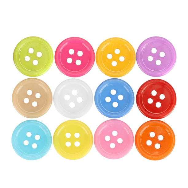1000 Botones De Costura De Plástico De Colores Mezclados, Suministros De Manualidades Para Accesorios De Ropa Con Exterior Impermeable Y Duradero, Uso Para Proyectos De Arte Y
