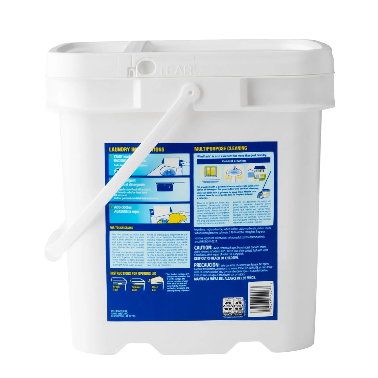 WindFresh Powder Laundry Detergent Fresh Scent (35 Pounds 215 Loads)