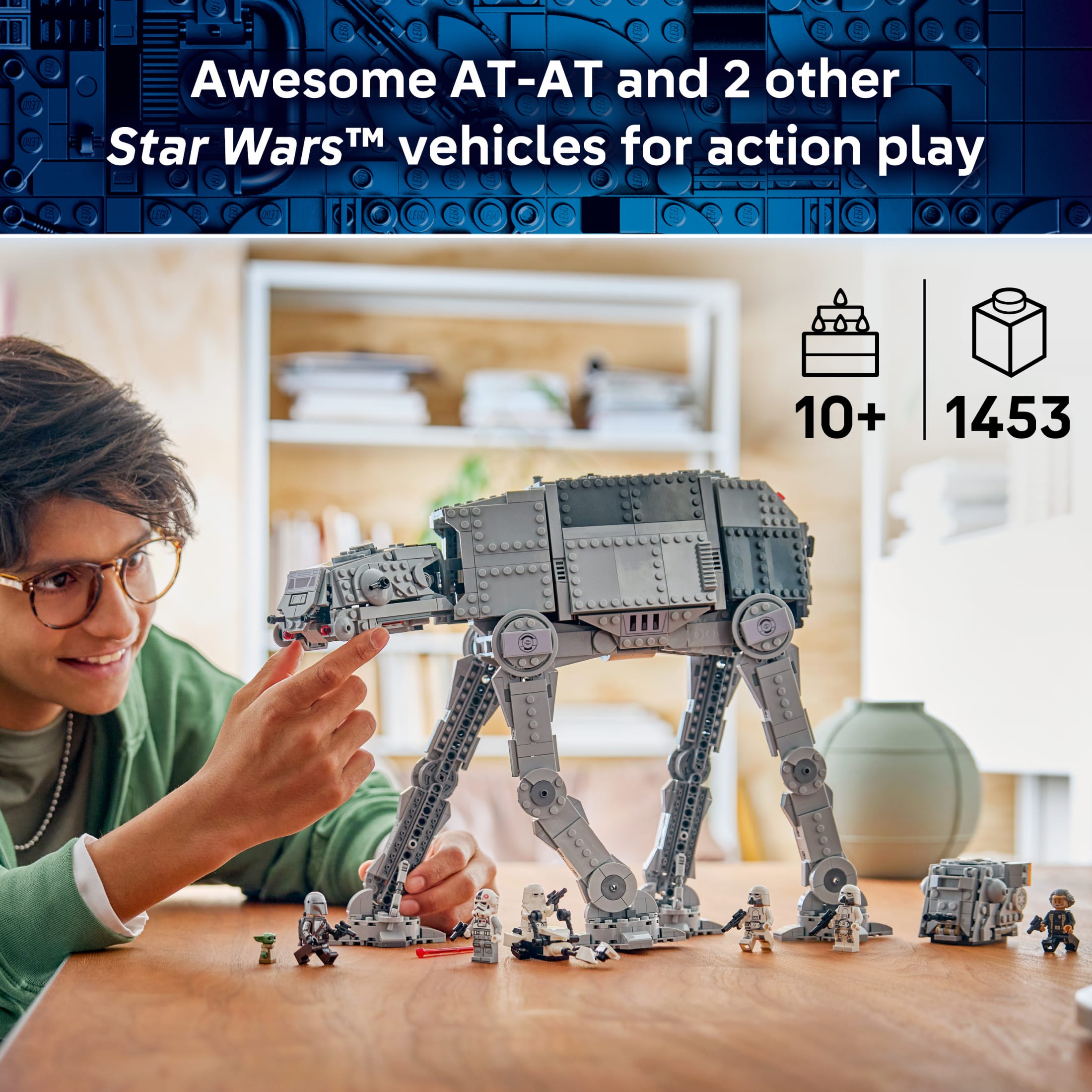 LEGO Star Wars AT-AT del Remanente Imperial con INT-4 - Juguete de Construcción para Niños y Niñas, Mayores de 10 Años - Merch de The Mandalorian con 6 Minifiguras - Idea de Regalo para Niños - 75454 3