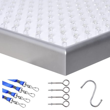 yescom indoor 225 led grow light panel hydroponics plant 225 blue red orange white led plant grow light panel