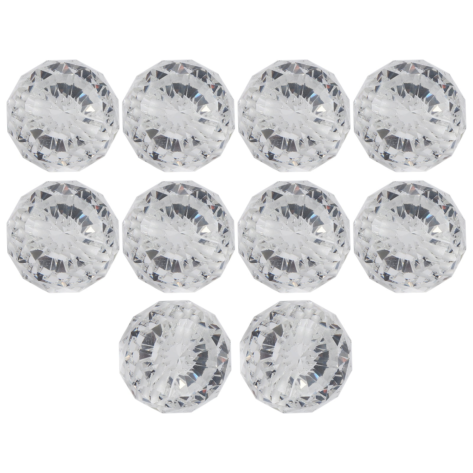 Octpeak 10Pcs Crystal Ball Clear Chandelier Pendant Replacement Hanging