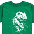 thumbnail image 3 of Instant Message - Dinosaur - T-Rex Shatters Glass Breakthru - Toddler & Youth Short Sleeve Graphic T-Shirt, 3 of 6