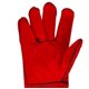 thumbnail image 4 of Guantes de cuero rojo - Guantes de soldadura para soldadores de seguro laboral Cuero especial Anti-escaldado de alta temperatura Engrosamiento de doble capa Resistente al desgaste, 4 of 5