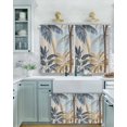 thumbnail image 2 of Watercolor Palm Trees Short Blackout Curtains 45 Inch Long Vintage Tree Scenery Rod Pocket Kitchen Curtains, 2 Panels Thermal Insulated Room Darkening Drapes for Bedroom, 30"W x 45"L, 2 of 5