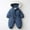 Blue49, variant on MEZZALL Toddler Solid Color Heavyweight Snowsuit Boys Winter Ski Jumpsuit Outdoor Insulated Windproof Romper With Durable Fabric For Cold Weather Versatile Long Sleeve O-Neck Spring Child One-Pieces
