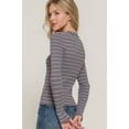 thumbnail image 4 of Long slv crew neck stripe sweater, 4 of 4
