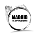 thumbnail image 1 of Madrid la capital de España Anillo de compromiso de boda de amor ajustable Unbranded  M, 1 of 3