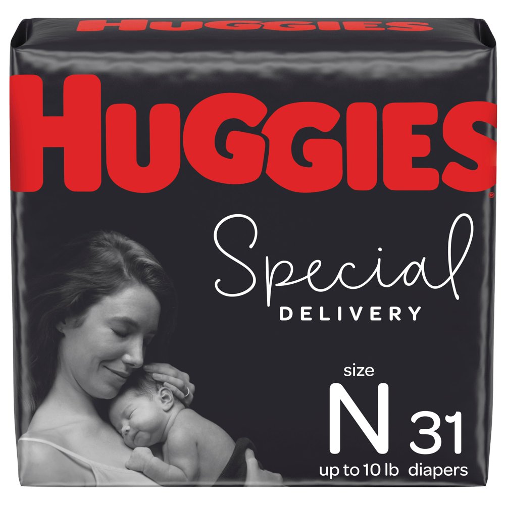 Huggies Special Delivery Hypoallergenic Baby Diapers, Size Newborn, 31