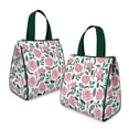 thumbnail image 2 of Pioneer Flower Floral Print Pattern Insulated Lunch Bag for Women & Adults,Large Portable Soft Cooler Lunch Bag,Thermal Food Storage Tote with Pearl Cotton,8.66L,8.75x5.75x9.5 Inch, 2 of 6